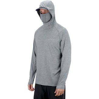 Adapt Phase Change Performance Hoodie Charcoal Heather - View 3